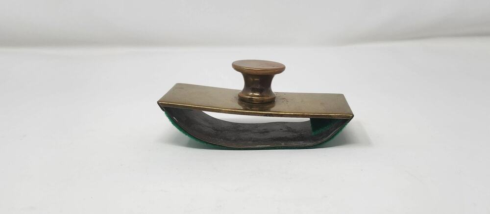 Vintage Brass Rocker Ink Blotter | Desk and Library Accessory